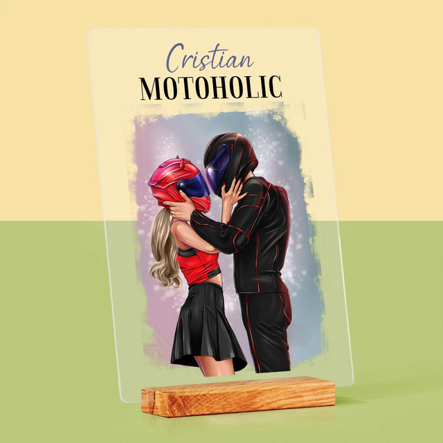 Creator De Personaj: Motoholic - Imprimare Pe Sticlă Acrilică (Verticală)