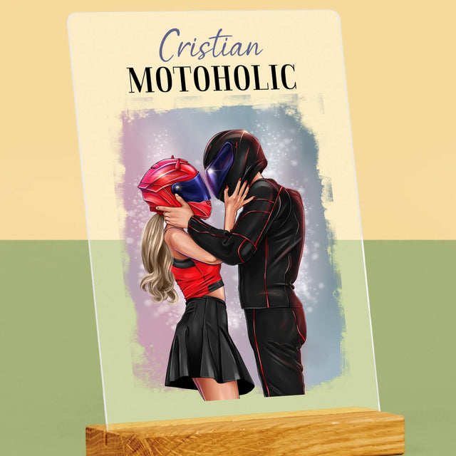Creator De Personaj: Motoholic - Imprimare Pe Sticlă Acrilică (Verticală)