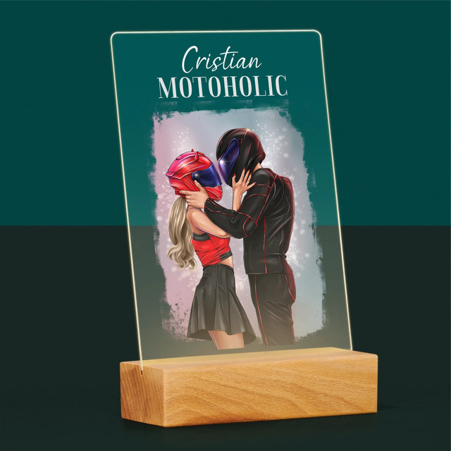 Creator De Personaj: Motoholic - Imprimare Pe Sticlă Acrilică (Verticală)