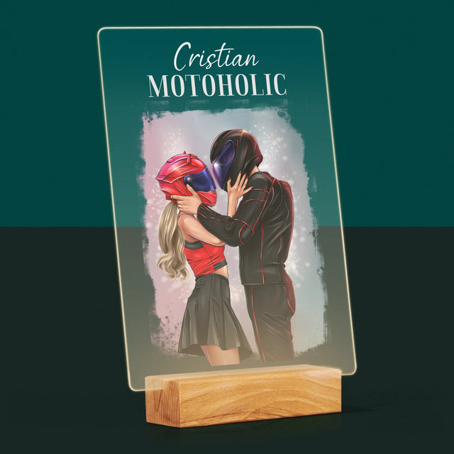 Creator De Personaj: Motoholic - Imprimare Pe Sticlă Acrilică (Verticală)