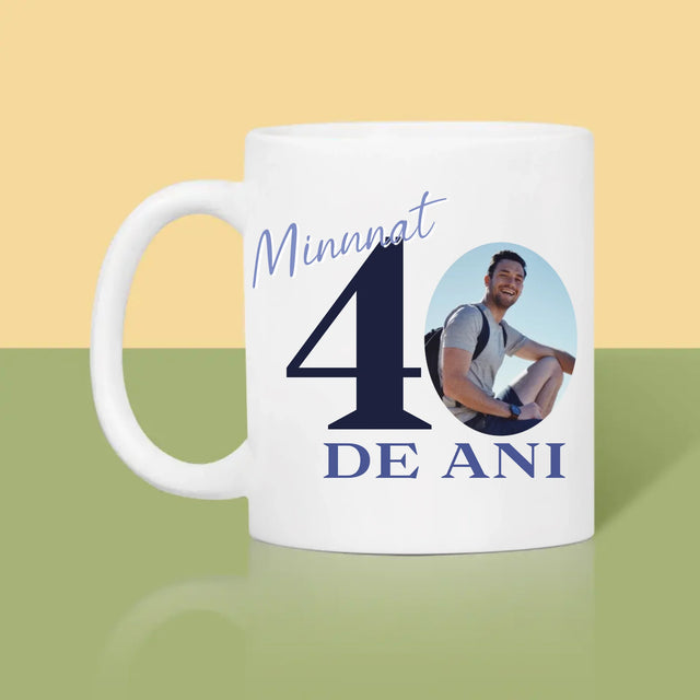 Fotografie Si Semnătură: Minunat La Vârsta De 40 De Ani - Cană