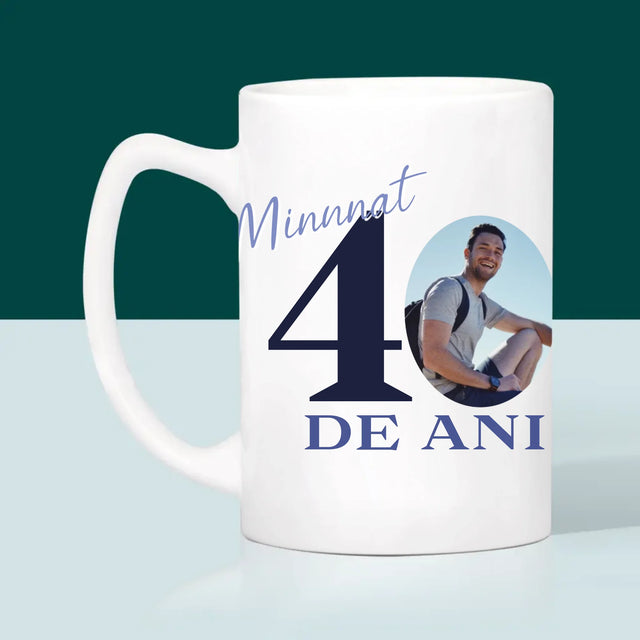 Fotografie Si Semnătură: Minunat La Vârsta De 40 De Ani - Cană