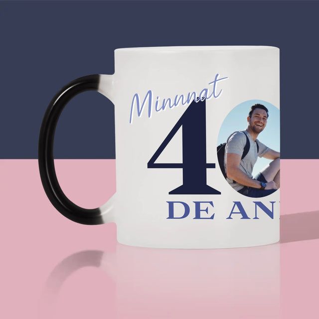 Fotografie Si Semnătură: Minunat La Vârsta De 40 De Ani - Cană