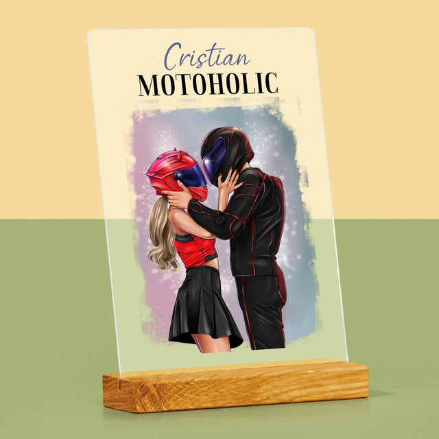 Creator De Personaj: Motoholic - Imprimare Pe Sticlă Acrilică (Verticală)