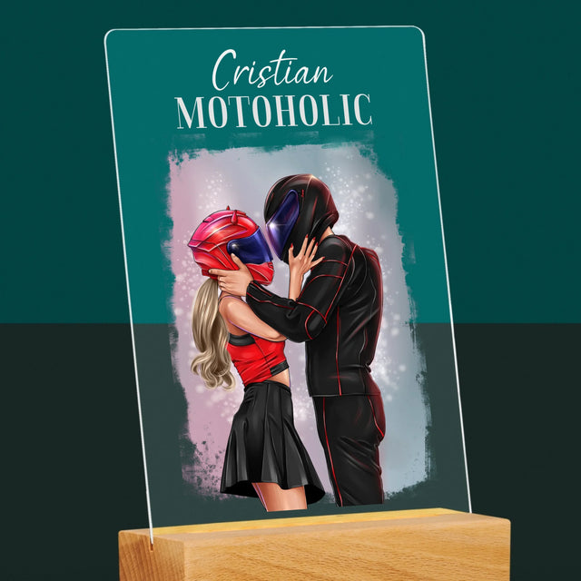 Creator De Personaj: Motoholic - Imprimare Pe Sticlă Acrilică (Verticală)