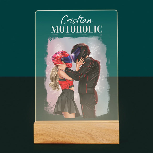 Creator De Personaj: Motoholic - Imprimare Pe Sticlă Acrilică (Verticală)