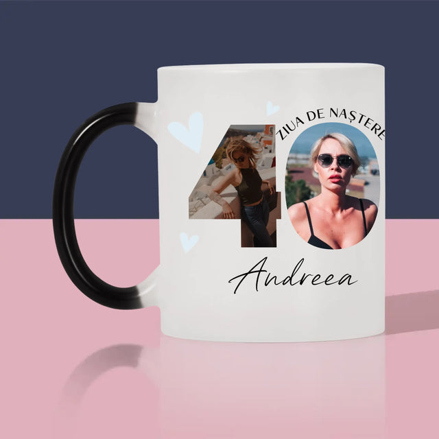 Cuvânt Din Fotografii: A 40 Zi De Naștere Momente Frumoase - Cană