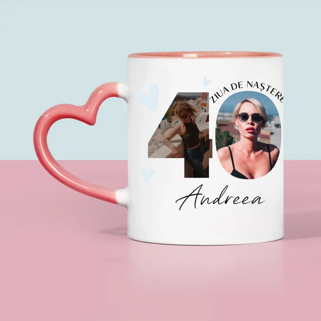 Cuvânt Din Fotografii: A 40 Zi De Naștere Momente Frumoase - Cană