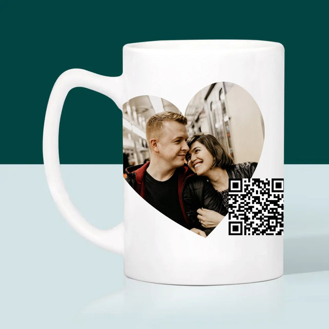 Fotografie Si Semnătură: Cântecul Nostru Inimă Cod Qr - Cană