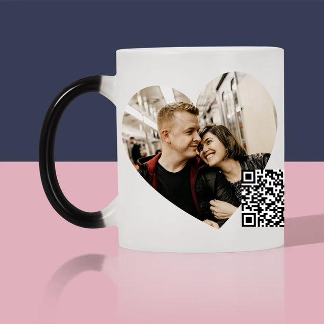 Fotografie Si Semnătură: Cântecul Nostru Inimă Cod Qr - Cană