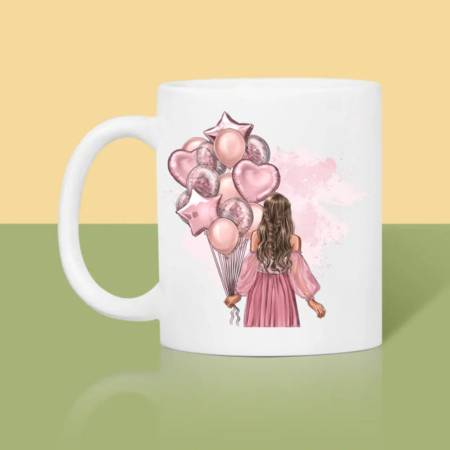 Creator De Personaj: Ziua De Naștere Baloane - Cană