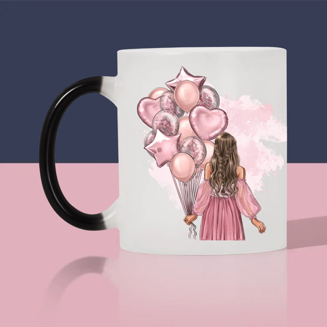 Creator De Personaj: Ziua De Naștere Baloane - Cană