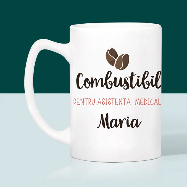 Creator De Personaj: Combustibil Pentru Asistenta Medicală - Cană