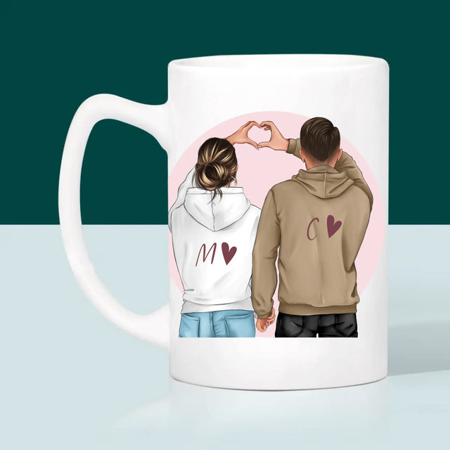 Creator De Personaj: Cuplu Inimă - Cană