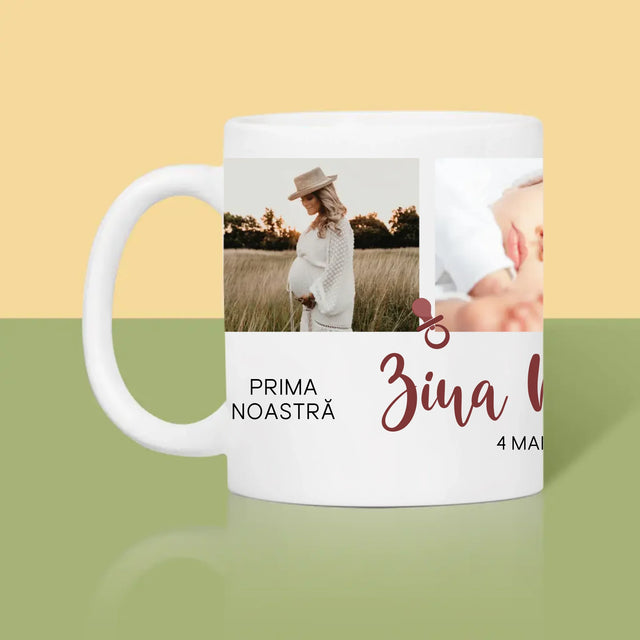 Colaj De Fotografii: Prima Noastră Zi A Mamei - Cană