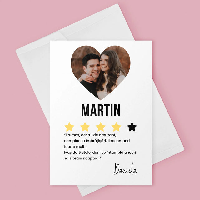 Fotografie Si Semnătură: Cel Mai Bun Băiat, Îl Recomand - Card Cu Felicitări