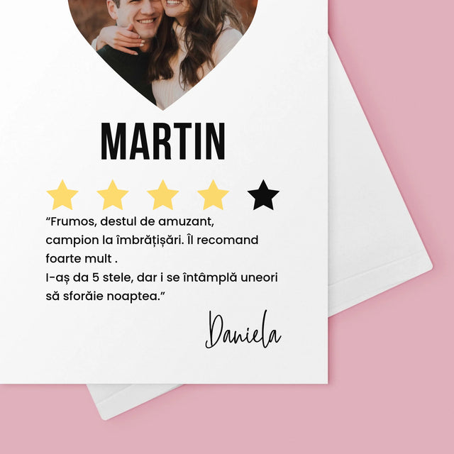 Fotografie Si Semnătură: Cel Mai Bun Băiat, Îl Recomand - Card Cu Felicitări