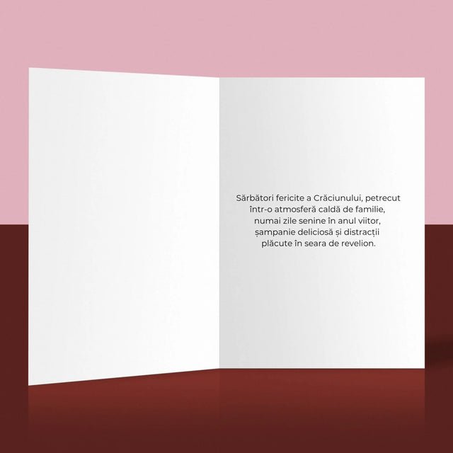 Fotografie Si Semnătură: Sărbători Fericite Jucărie De Brad - Card Cu Felicitări