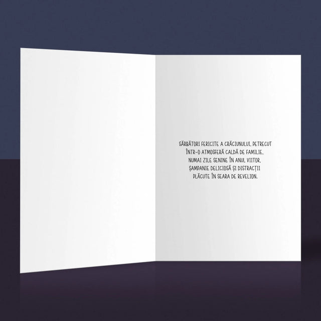 Formă Din Fotografii: Baba De Zăpadă - Card Cu Felicitări