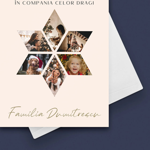 Colaj De Fotografii: Sărbători Frumoase Steaua - Card Cu Felicitări
