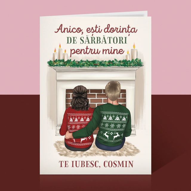 Creator De Personaj: Cuplu Crăciun - Card Cu Felicitări