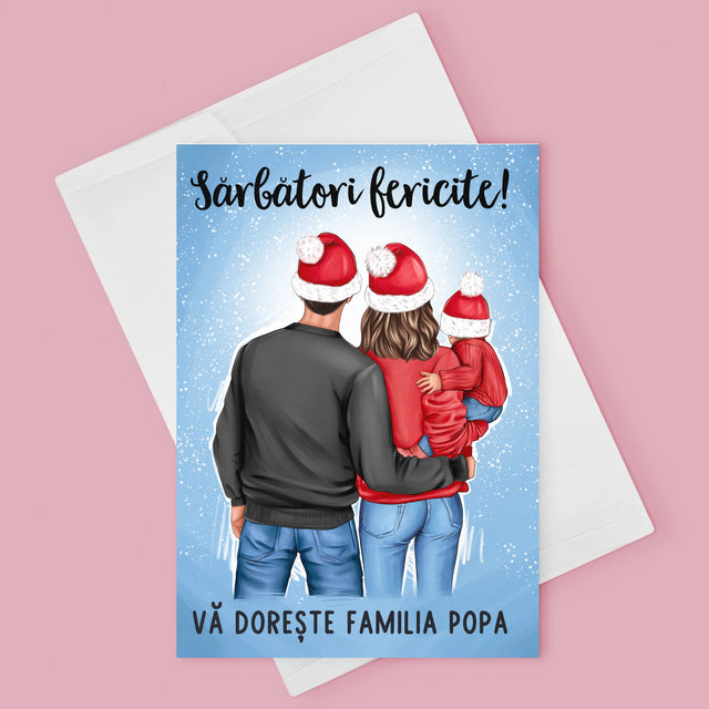 Creator De Personaj: Familia Sărbători - Card Cu Felicitări
