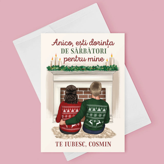 Creator De Personaj: Cuplu Crăciun - Card Cu Felicitări