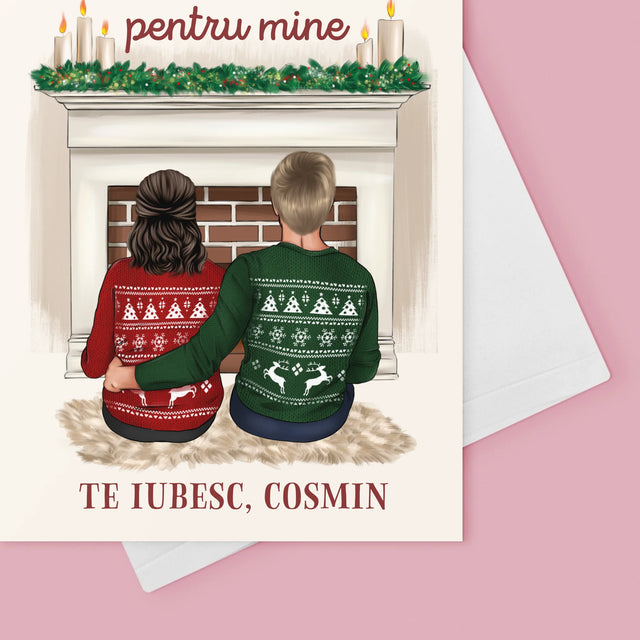 Creator De Personaj: Cuplu Crăciun - Card Cu Felicitări