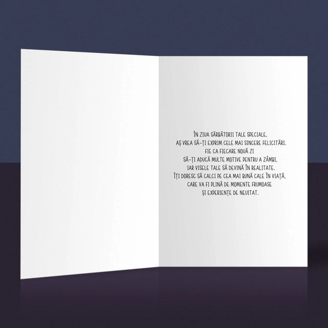 Creator De Personaj: Ziua De Naștere Baloane - Card Cu Felicitări