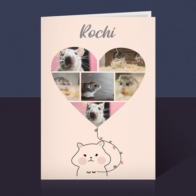 Colaj De Fotografii: Hamster - Card Cu Felicitări