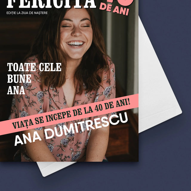 Copertă Derevistă: Fericită La 40 De Ani - Card Cu Felicitări