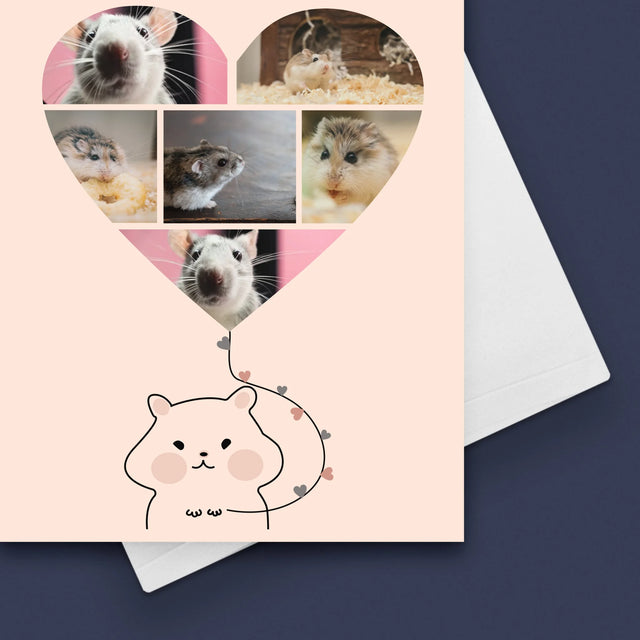 Colaj De Fotografii: Hamster - Card Cu Felicitări