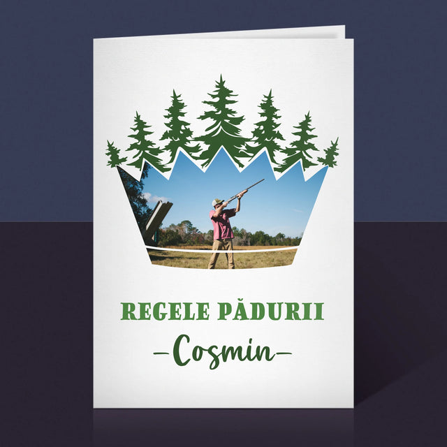 Formă Din Fotografii: Regele Pădurii - Card Cu Felicitări