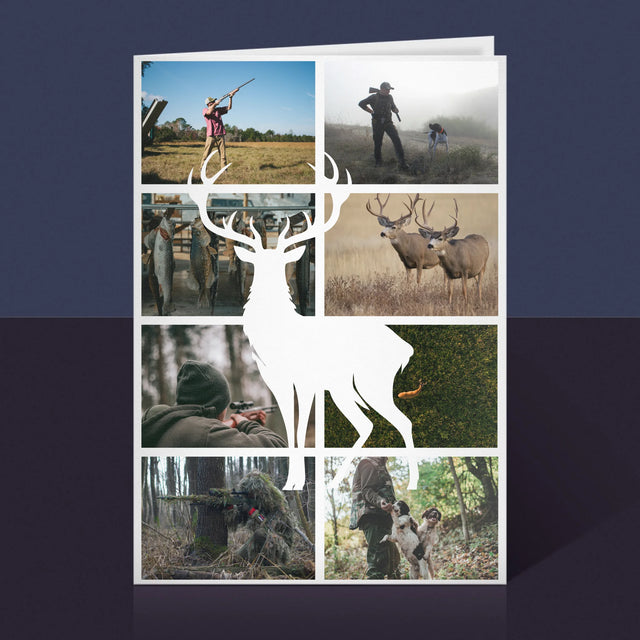 Colaj De Fotografii: Vânător - Card Cu Felicitări