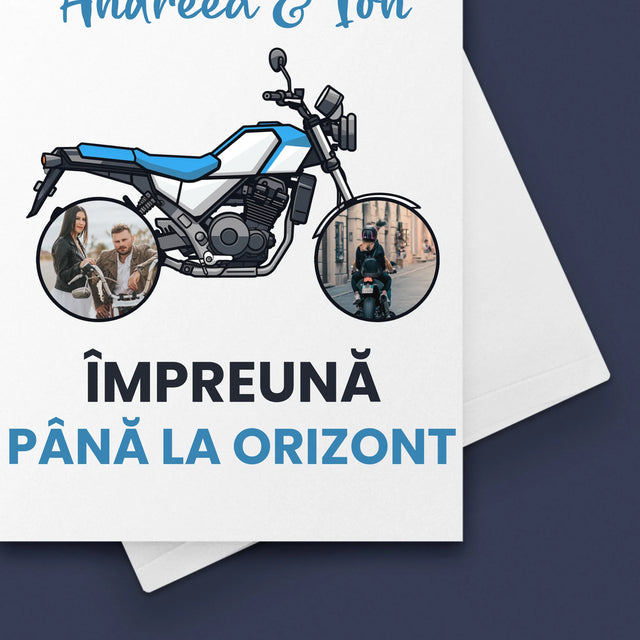 Colaj De Fotografii: Împreună Pînă La Orizont - Card Cu Felicitări