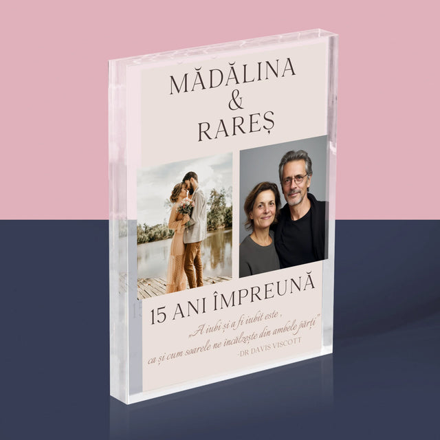 Colaj De Fotografii: A Iubi Și A Fi Iubit - Bloc Acrilic