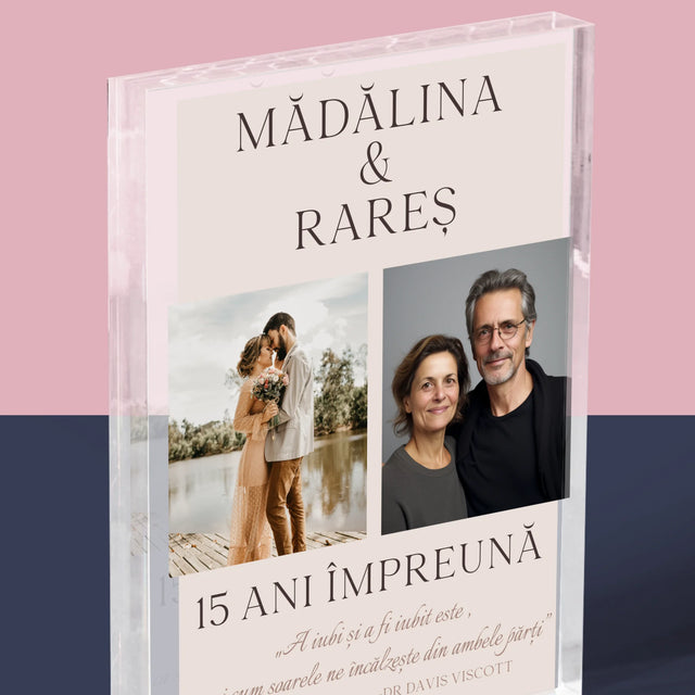 Colaj De Fotografii: A Iubi Și A Fi Iubit - Bloc Acrilic
