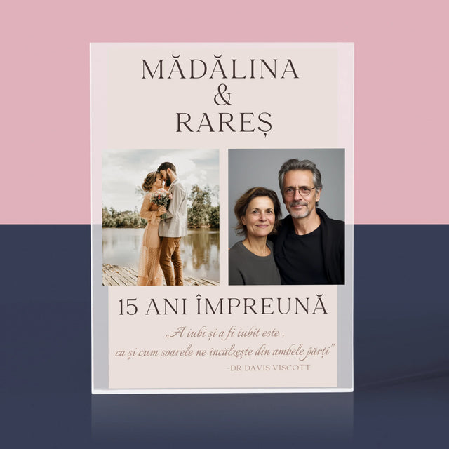 Colaj De Fotografii: A Iubi Și A Fi Iubit - Bloc Acrilic