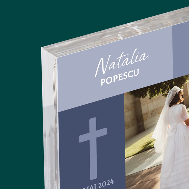 Fotografie Si Semnătură: Îngerul Lui Dumnezeu Comuniune - Bloc Acrilic