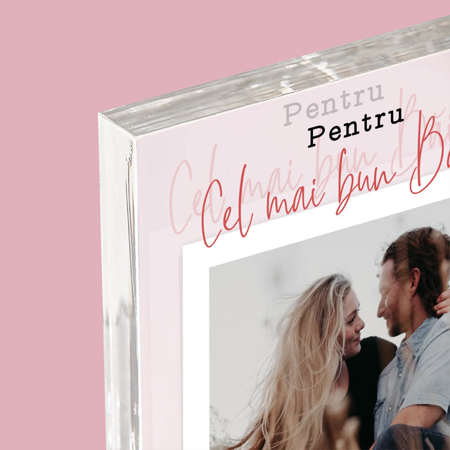 Fotografie Si Semnătură: Pentru Cel Mai Bun Băiat - Bloc Acrilic