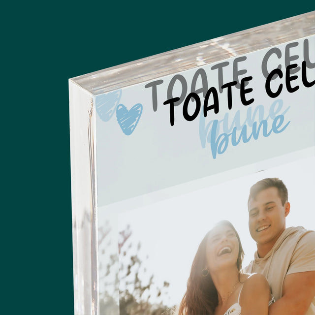 Fotografie Si Semnătură: Toate Cele Bune Cu Ocazia Zilei A Bărbatului - Bloc Acrilic