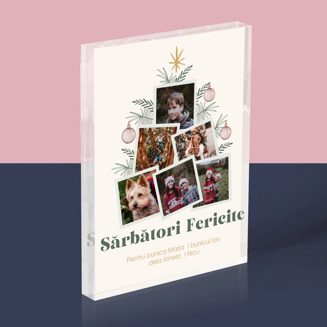 Colaj De Fotografii: Brad - Bloc Acrilic