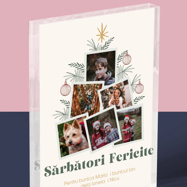 Colaj De Fotografii: Brad - Bloc Acrilic