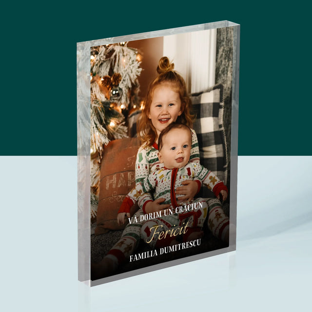 Fotografie Si Semnătură: Sărbători Frumoase - Bloc Acrilic