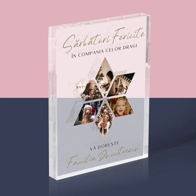 Colaj De Fotografii: Sărbători Frumoase Steaua - Bloc Acrilic