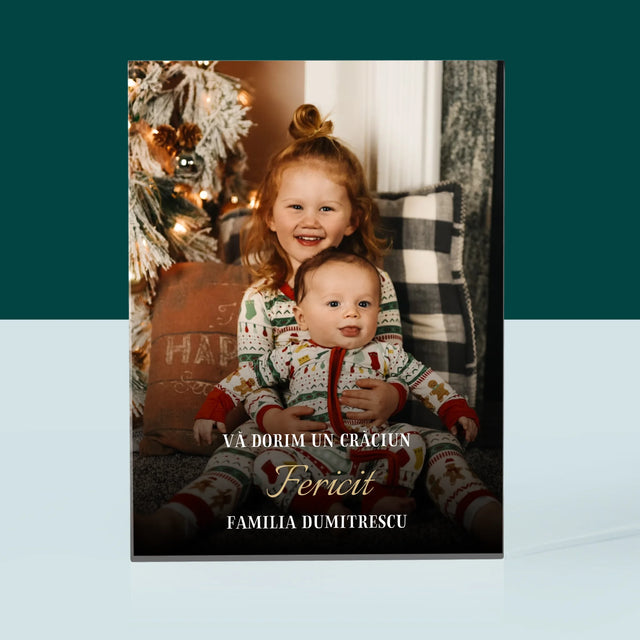 Fotografie Si Semnătură: Sărbători Frumoase - Bloc Acrilic