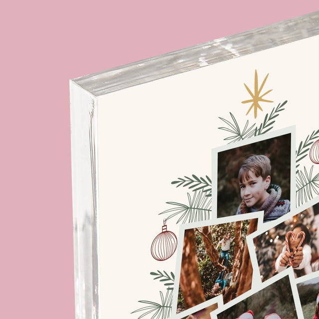 Colaj De Fotografii: Brad - Bloc Acrilic