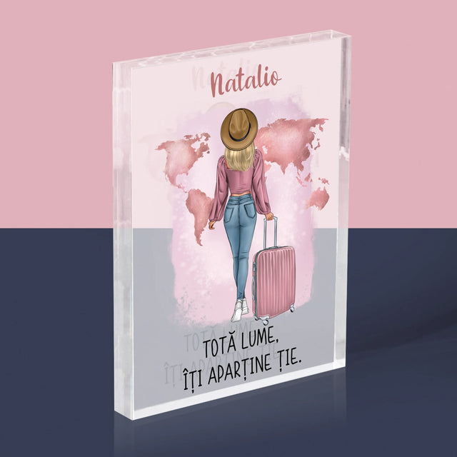 Creator De Personaj: Fată Călătoare - Bloc Acrilic