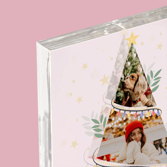 Colaj De Fotografii: Sărbători Magice Brad - Bloc Acrilic