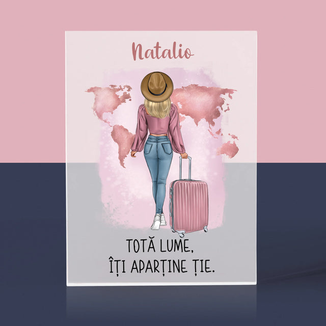 Creator De Personaj: Fată Călătoare - Bloc Acrilic